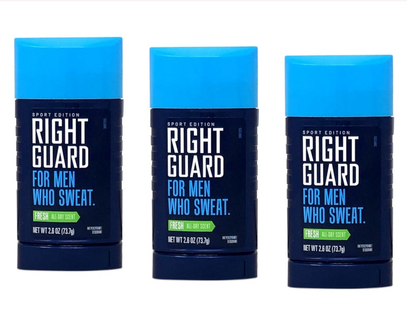 Right Guard Sport Fresh Scent Invisible Solid, 2.6 oz (Pack of 3) - Image 2